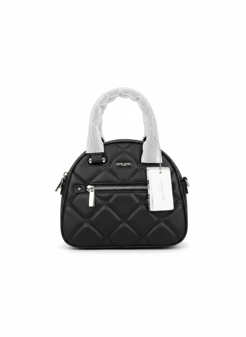DAVID JONES Black Handbag – Elegant Designer-Style Tote for Women